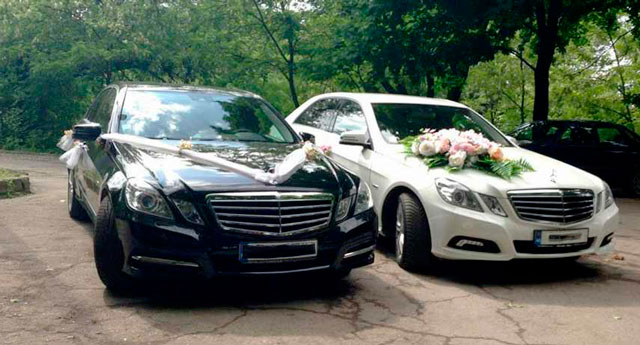 rent a car for wedding chisinau/Moldova - MERS E CLASS black-1