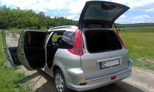 4 rent Car Chisinau, Moldova - Peugeot 206 sw5